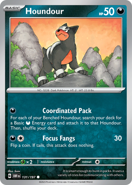 Houndour 131/197 Scarlet & Violet Obsidian Flames