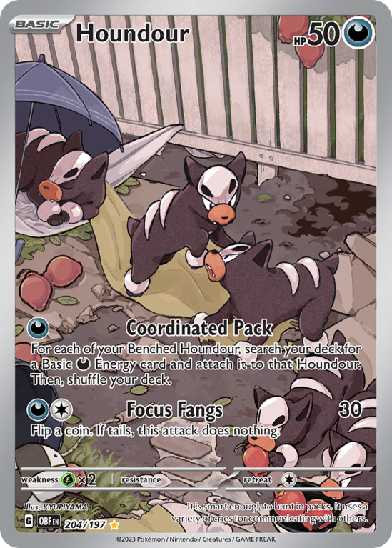 Houndour 204/197 Scarlet & Violet Obsidian Flames