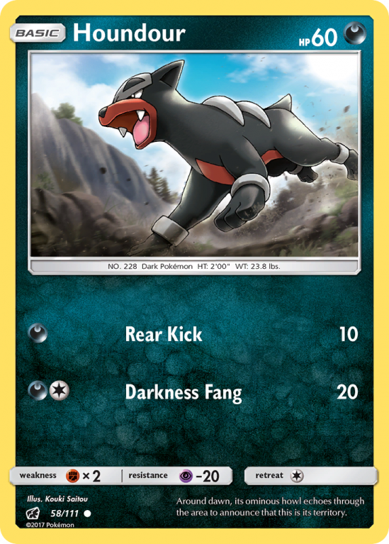 Houndour 58/111 Sun & Moon Crimson Invasion