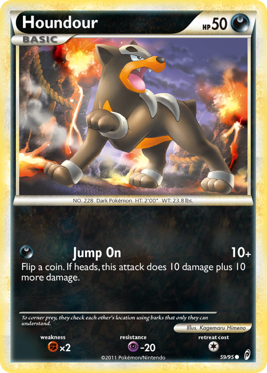 Houndour 59/106 HeartGold & SoulSilver Call of Legends