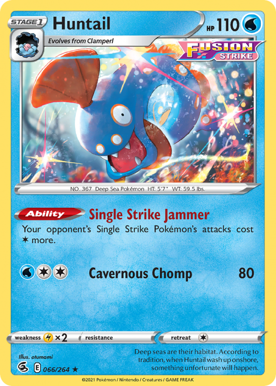 Huntail 66/264 Sword & Shield Fusion Strike