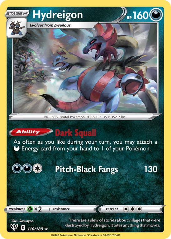Hydreigon 110/189 Sword & Shield Darkness Ablaze