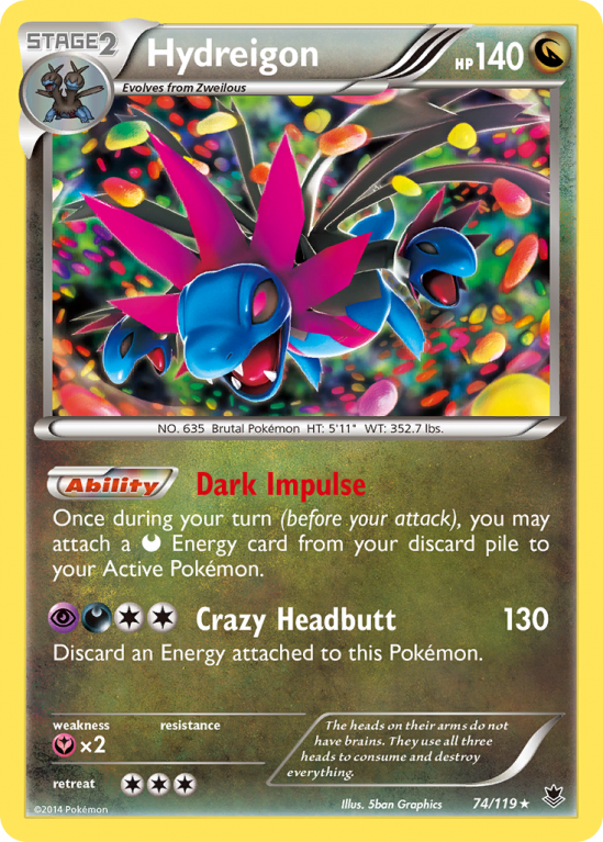 Hydreigon 74/119 XY Phantom Forces