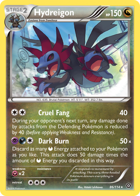 Hydreigon 86/114 XY Steam Siege