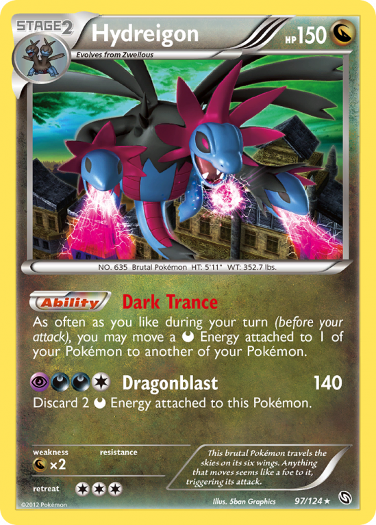 Hydreigon 97/124 Black & White Dragons Exalted