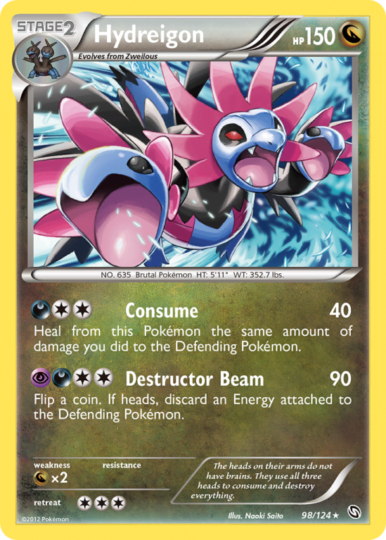 Hydreigon 98/124 Black & White Dragons Exalted