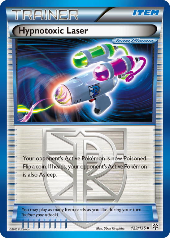 Hypnotoxic Laser 123/135 Black & White Plasma Storm