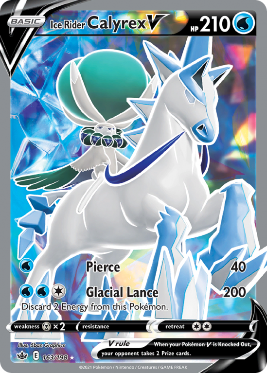 Ice Rider Calyrex V 163/198 Sword & Shield Chilling Reign