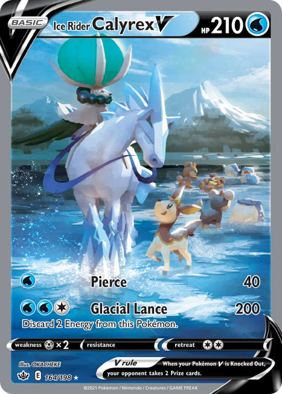 Ice Rider Calyrex V 164/198 Sword & Shield Chilling Reign