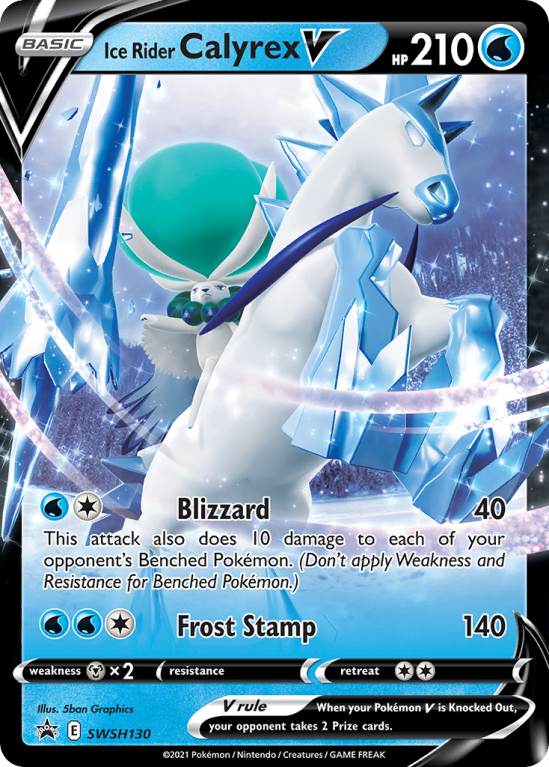 Ice Rider Calyrex V SWSH130/103 Sword & Shield SWSH Black Star Promos