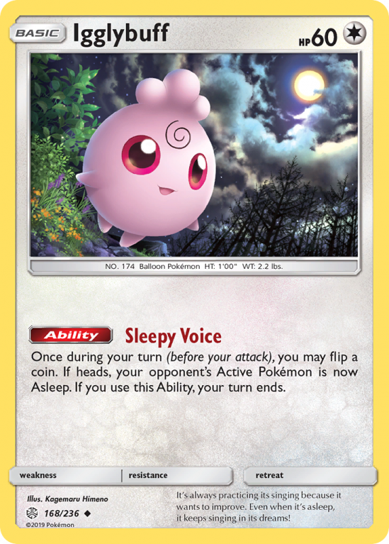 Igglybuff 168/236 Sun & Moon Cosmic Eclipse