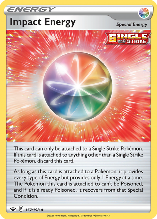 Impact Energy 157/198 Sword & Shield Chilling Reign