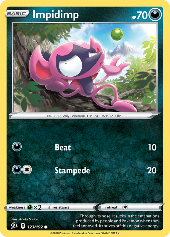 Impidimp 123/192 Sword & Shield Rebel Clash
