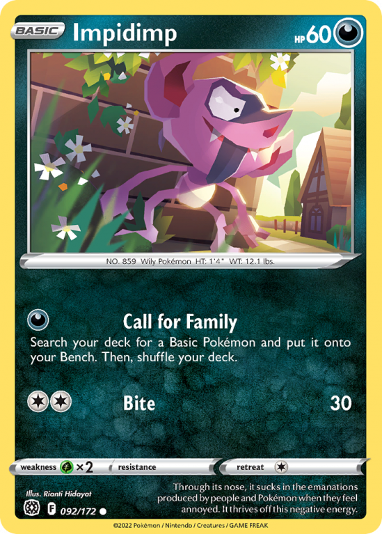 Impidimp 92/172 Sword & Shield Brilliant Stars