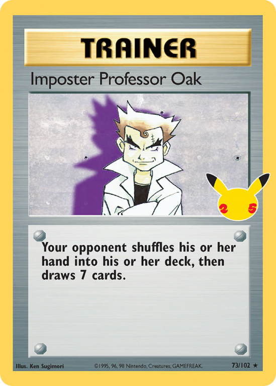 Imposter Professor Oak 73/25 Sword & Shield Celebrations: Classic Collection