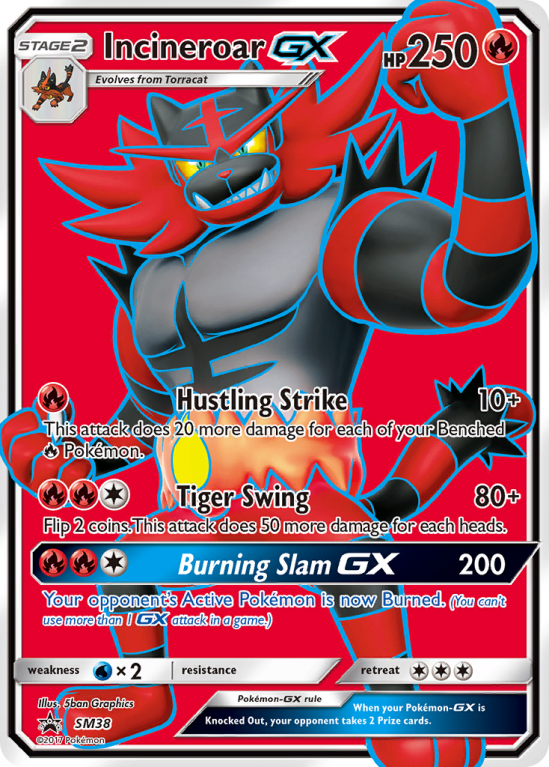 Incineroar-GX SM38/156 Sun & Moon SM Black Star Promos