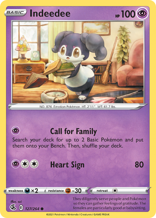 Indeedee 127/264 Sword & Shield Fusion Strike
