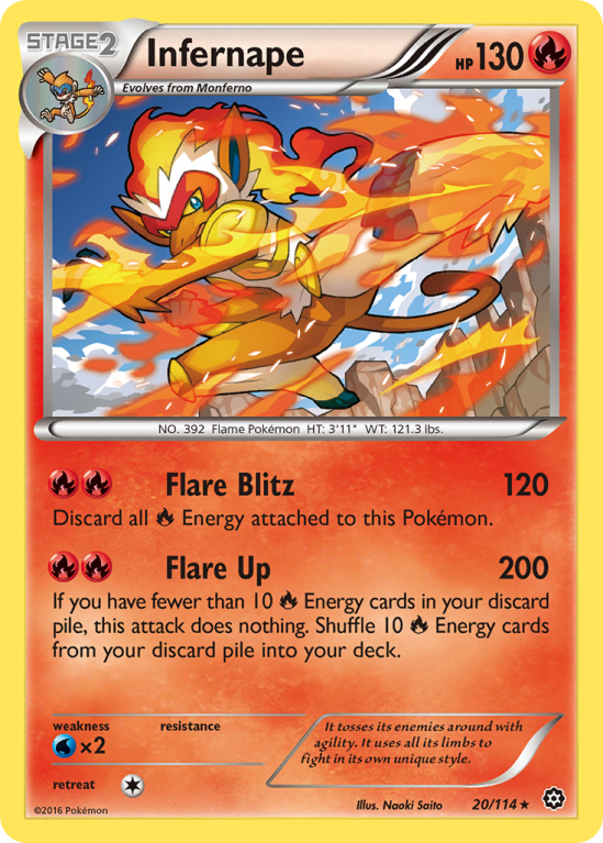 Infernape 20/114 XY Steam Siege