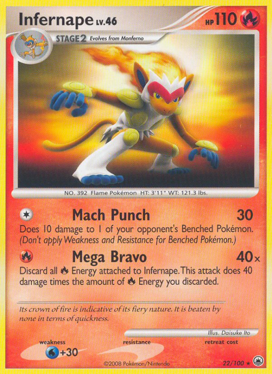 Infernape 22/100 Diamond & Pearl Majestic Dawn