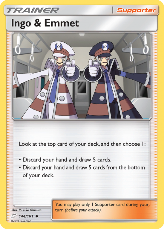 Ingo & Emmet 144/181 Sun & Moon Team Up