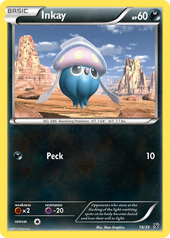 Inkay 18/39 XY Kalos Starter Set