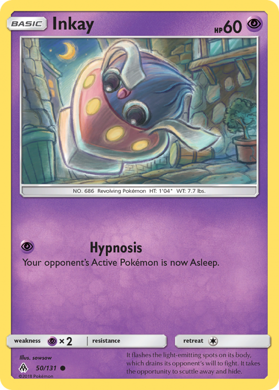 Inkay 50/131 Sun & Moon Forbidden Light