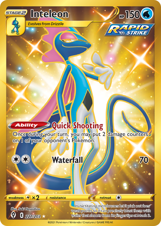 Inteleon 227/203 Sword & Shield Evolving Skies