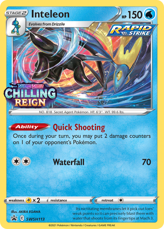 Inteleon SWSH113/103 Sword & Shield SWSH Black Star Promos