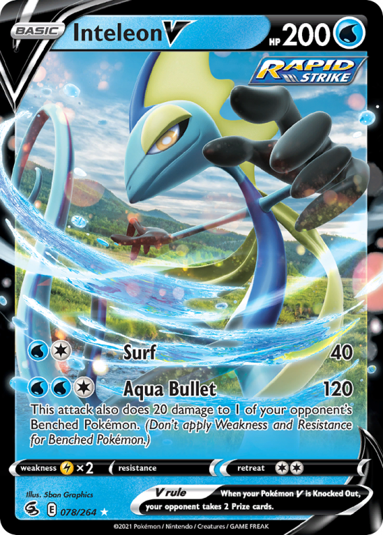 Inteleon V 78/264 Sword & Shield Fusion Strike
