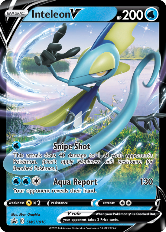 Inteleon V SWSH016/103 Sword & Shield SWSH Black Star Promos