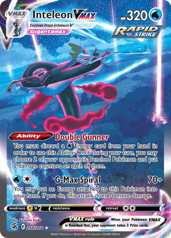 Inteleon VMAX 266/264 Sword & Shield Fusion Strike