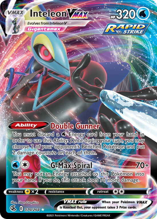 Inteleon VMAX 79/264 Sword & Shield Fusion Strike