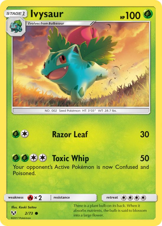 Ivysaur 2/73 Sun & Moon Shining Legends