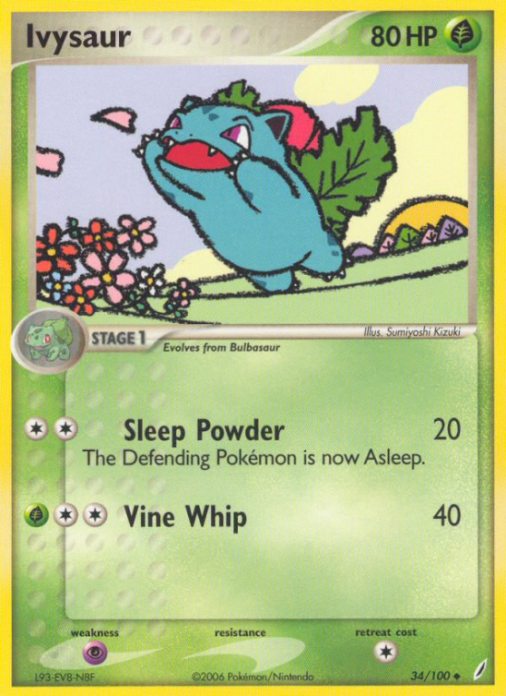 Ivysaur 34/100 EX Crystal Guardians