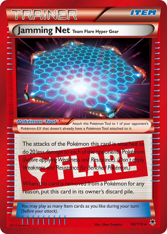 Jamming Net Team Flare Hyper Gear 98/119 XY Phantom Forces