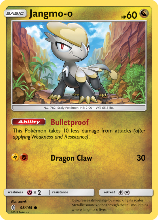 Jangmo-o 98/145 Sun & Moon Guardians Rising
