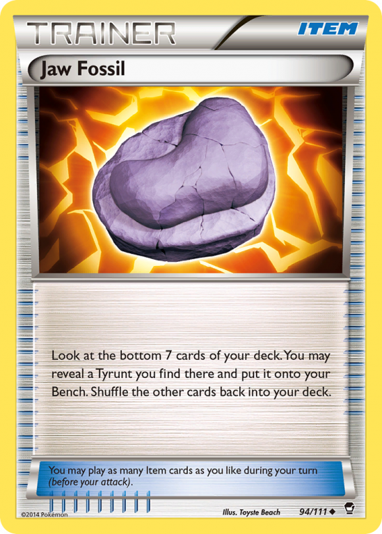Jaw Fossil 94/111 XY Furious Fists