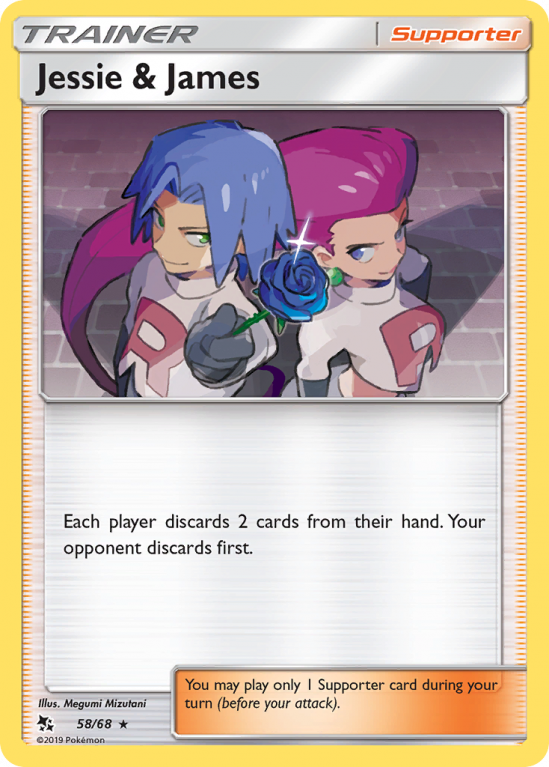 Jessie & James 58/68 Sun & Moon Hidden Fates