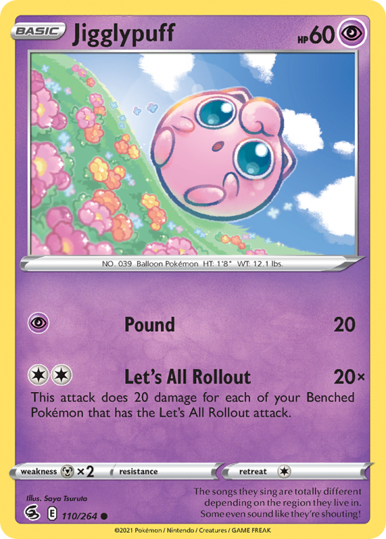 Jigglypuff 110/264 Sword & Shield Fusion Strike