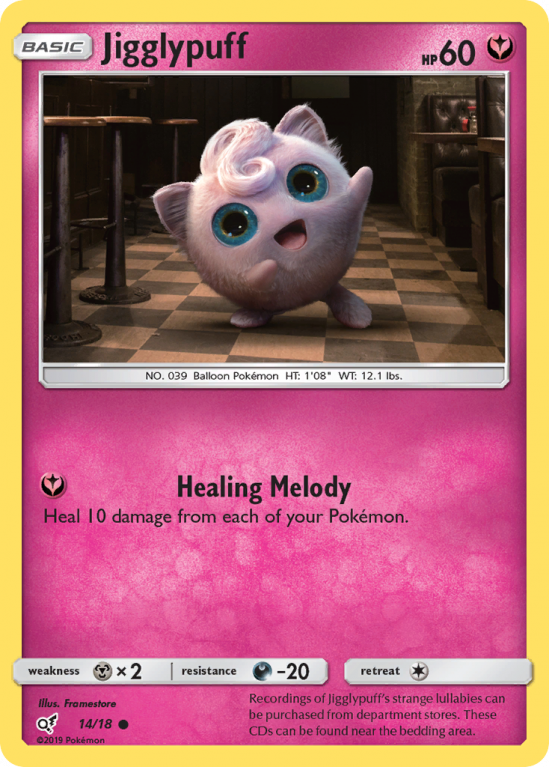 Jigglypuff 14/18 Sun & Moon Detective Pikachu