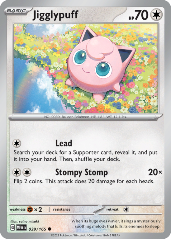 Jigglypuff 39/165 Scarlet & Violet 151
