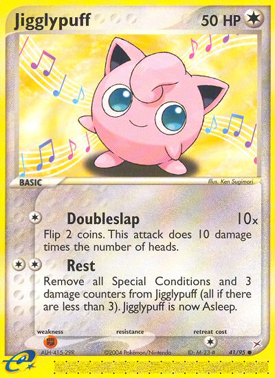 Jigglypuff 41/95 EX Team Magma vs Team Aqua