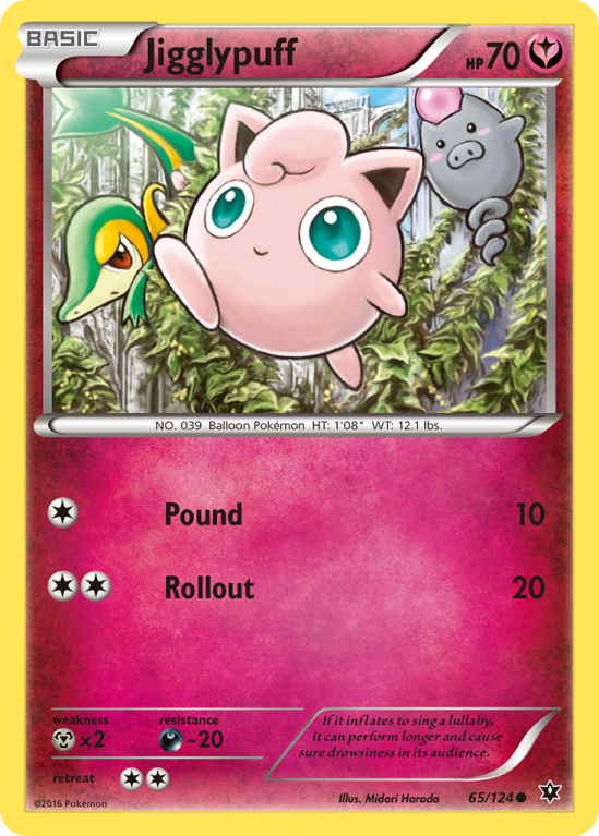 Jigglypuff 65/124 XY Fates Collide