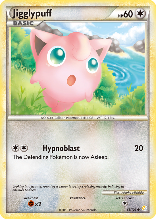 Jigglypuff 68/123 HeartGold & SoulSilver HeartGold & SoulSilver