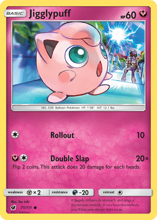 Jigglypuff 71/111 Sun & Moon Crimson Invasion