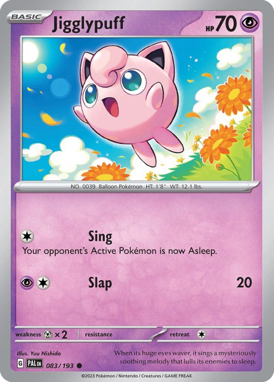 Jigglypuff 83/193 Scarlet & Violet Paldea Evolved