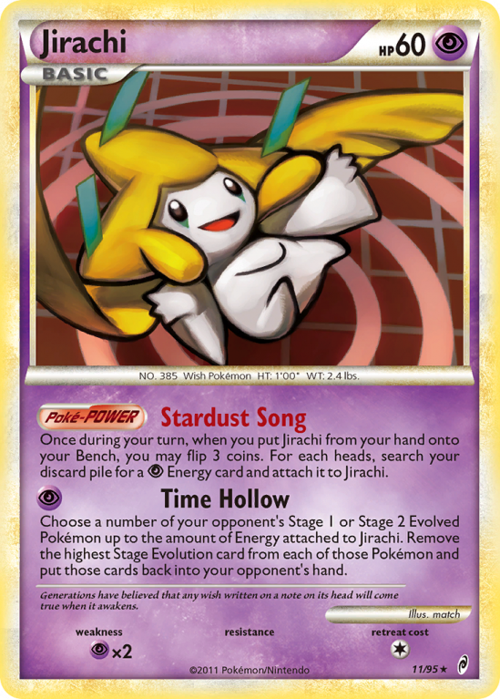 Jirachi 11/106 HeartGold & SoulSilver Call of Legends