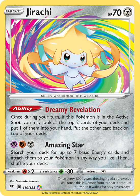 Jirachi 119/185 Sword & Shield Vivid Voltage