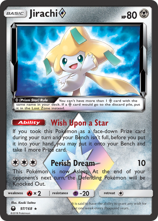 Jirachi ◇ 97/168 Sun & Moon Celestial Storm