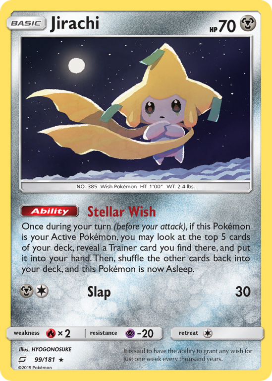 Jirachi 99/181 Sun & Moon Team Up
